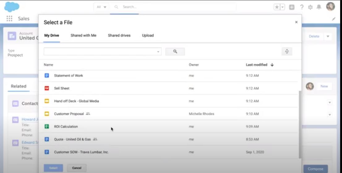 screenshot of Drive Connect